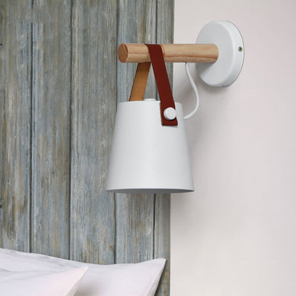 Nordic Wooden Hanging Wall Lamp